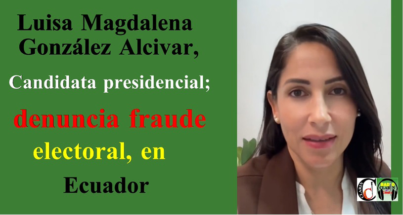 Contrarios a Luisa Gonzalez, dan por ganador a Novoa.